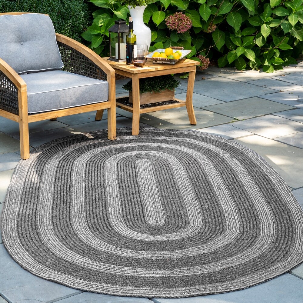 Brooklyn Rug Co Braided Texture Indoor/ Outdoor Area Rug