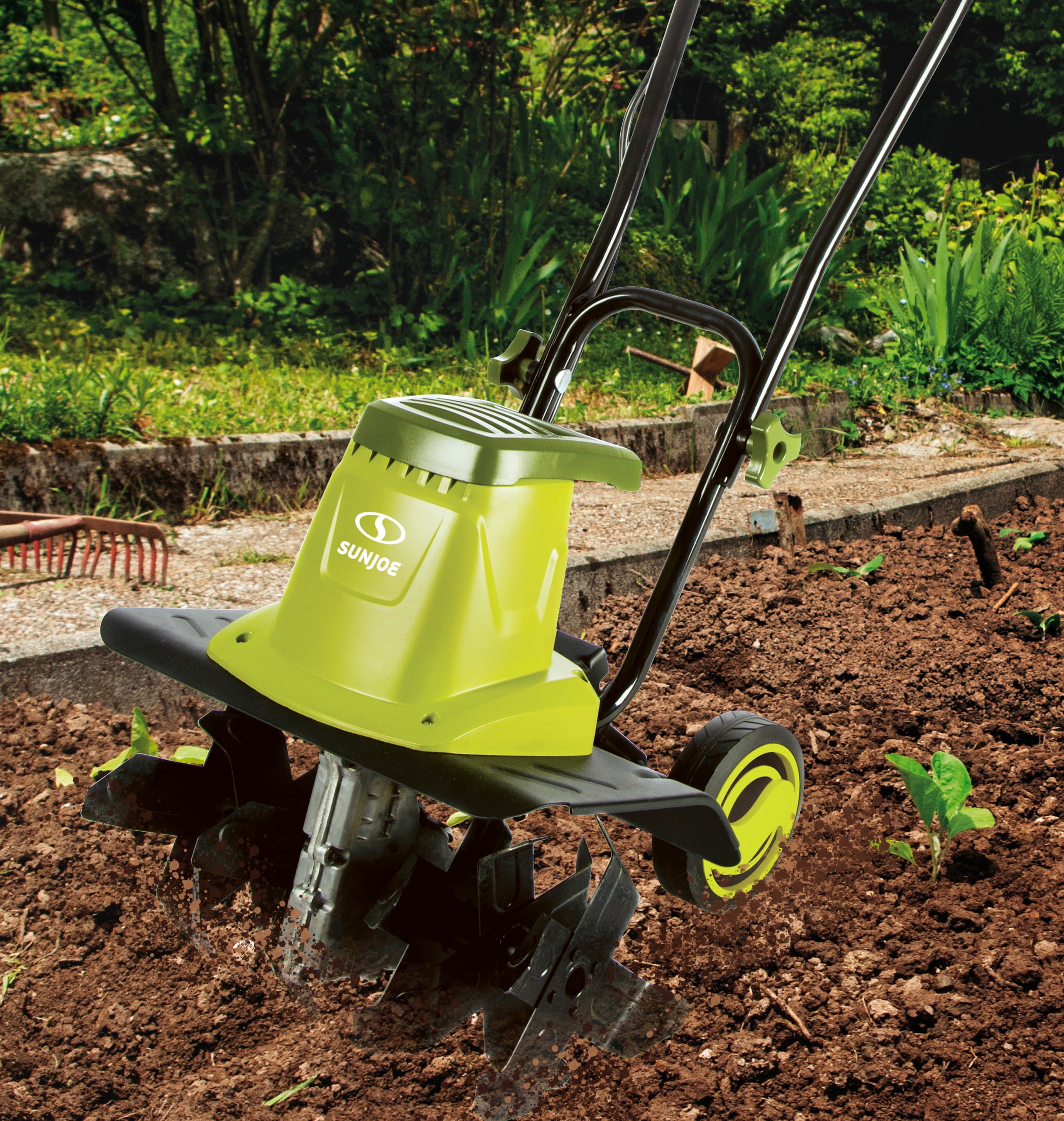 Sun Joe Electric Garden Tiller + Cultivator, 16-inch, 13.5-Amp