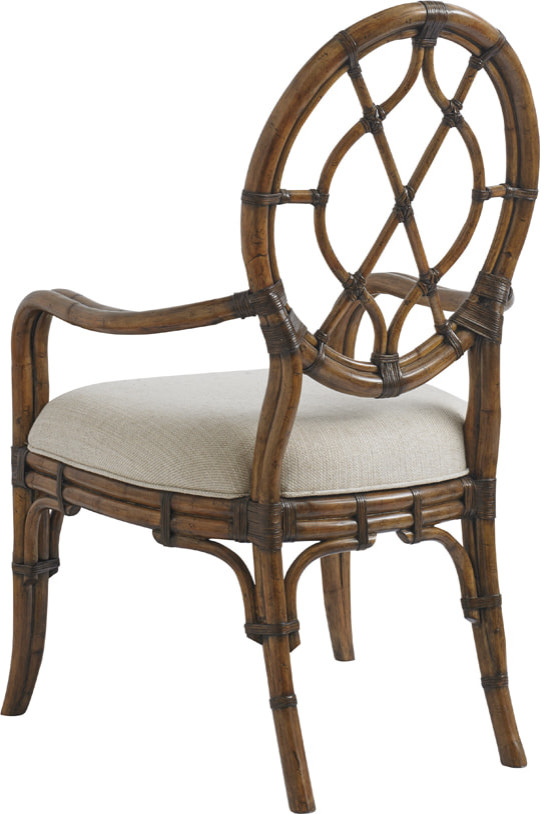 Cedar Key Oval Back Arm Chair   Tropical   Dining Chairs   by HedgeApple  Houzz