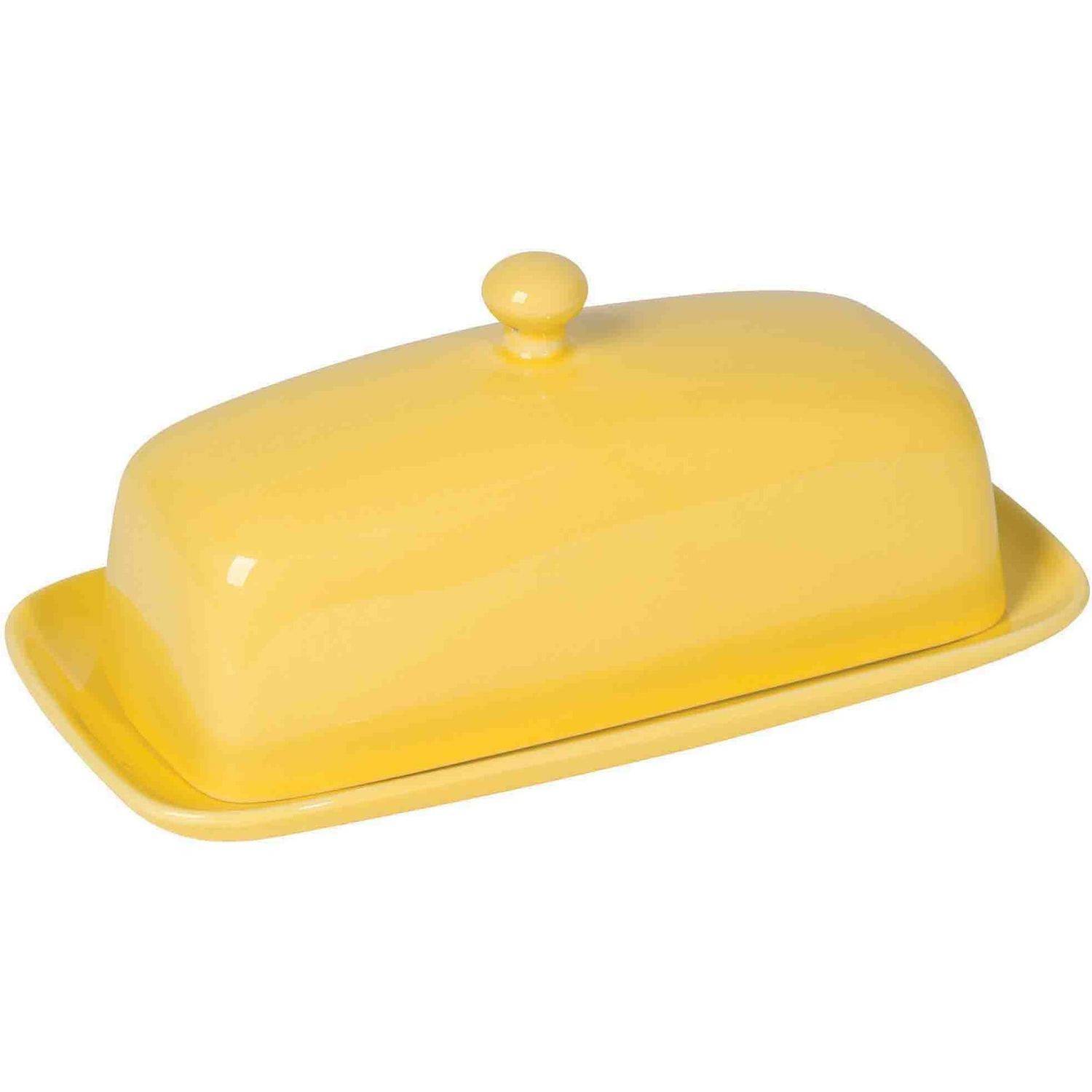 Now Designs Kitchen Rectangular Butter Dish Lemon