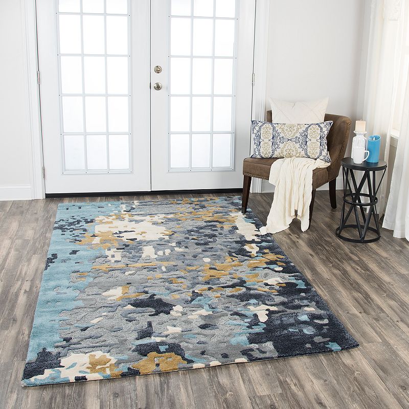 Alora Decor Lapis Kevin Wool Blend Rug