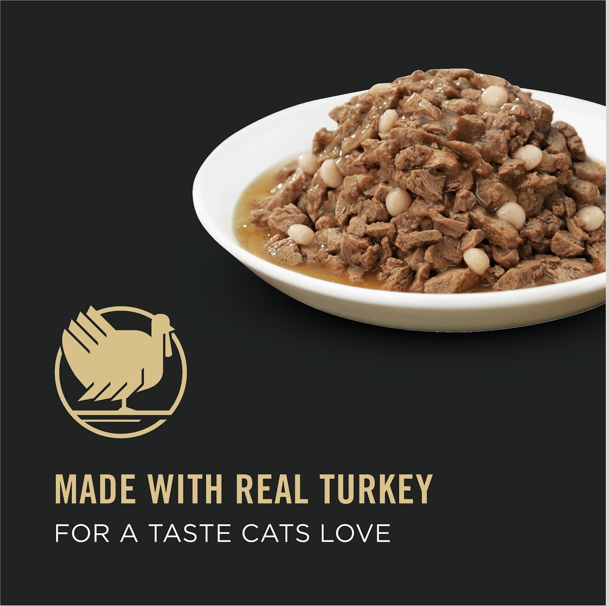 Purina Pro Plan Adult Turkey and Pasta Entree in Gravy Canned Cat Food