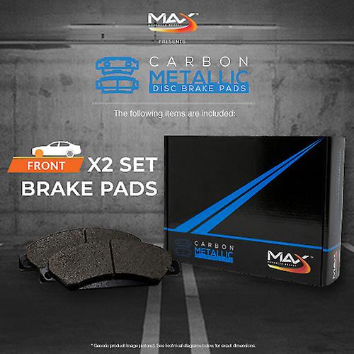 [Front] Max Performance Metallic Brake Pad (2007 08 09 10 11 2012 Mazda CX7)