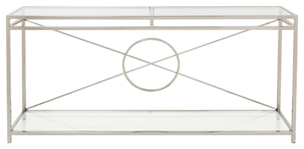 Monroe Glass Console   Modern   Console Tables   by Virgil Stanis Design  Houzz