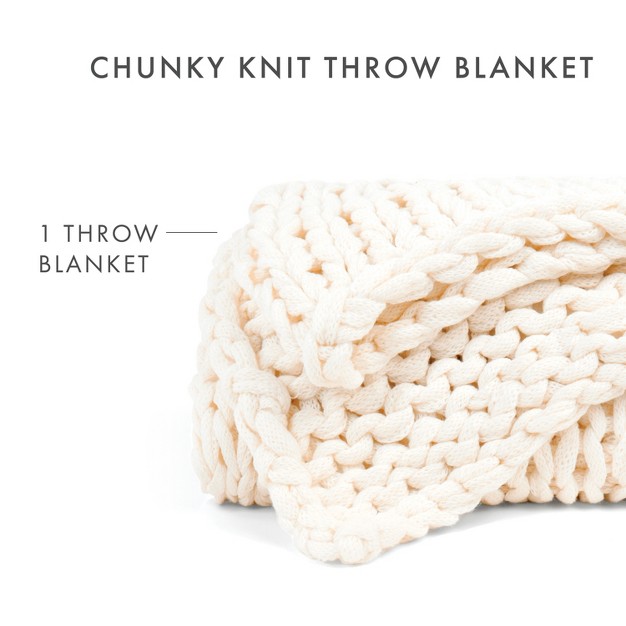 Chunky Knit Throw Blanket Braided Soft amp Cozy Becky Cameron