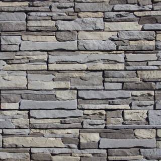 M-Rock P-Series 5 in. x 20 in. Grayson Ledge Stone Concrete Stone Veneer ( 4.9 sq.ft.bx) mrgraysonbx