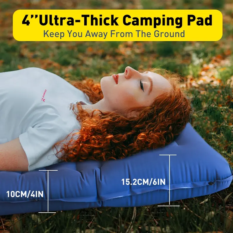 Durable waterproof camping mat nylon camping sleeping pad ultralight self Inflating camping mat tpu