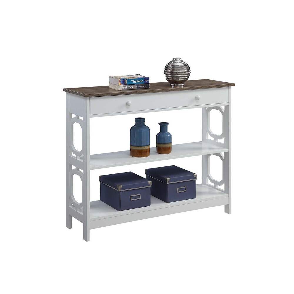 Convenience Concepts Omega 1 Drawer Console Table with Shelves