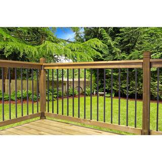 Vista Railing Systems Inc 3 ft. 6 in. x 8 ft. Traditional Brown Treated Level Railing Kit CRBTR8B32M