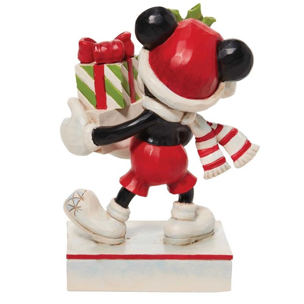 Jim Shore A Season Of Giving One Figurine 4 5 Inches Mickey Mouse Disney 6010869 Resin Multicolored