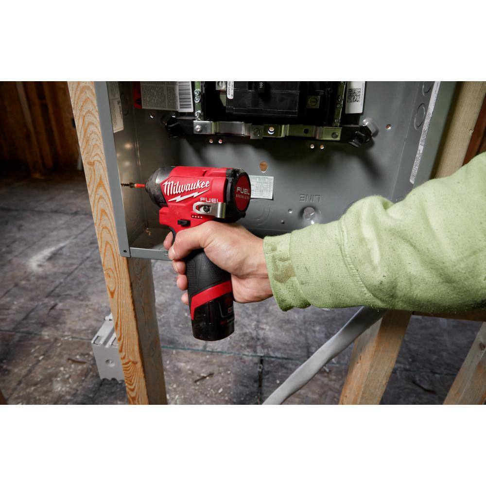 MW M12 FUEL 12-Volt Lithium-Ion Brushless Cordless 12 in. Drill Driver Kit with M12 6.0Ah Battery 3403-22-48-11-2460