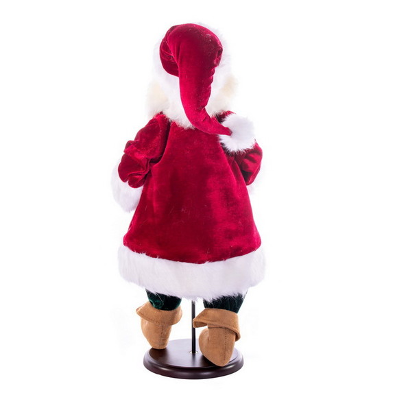 Vickerman KV210718 18 Red Plaid Velvet Santa Doll...