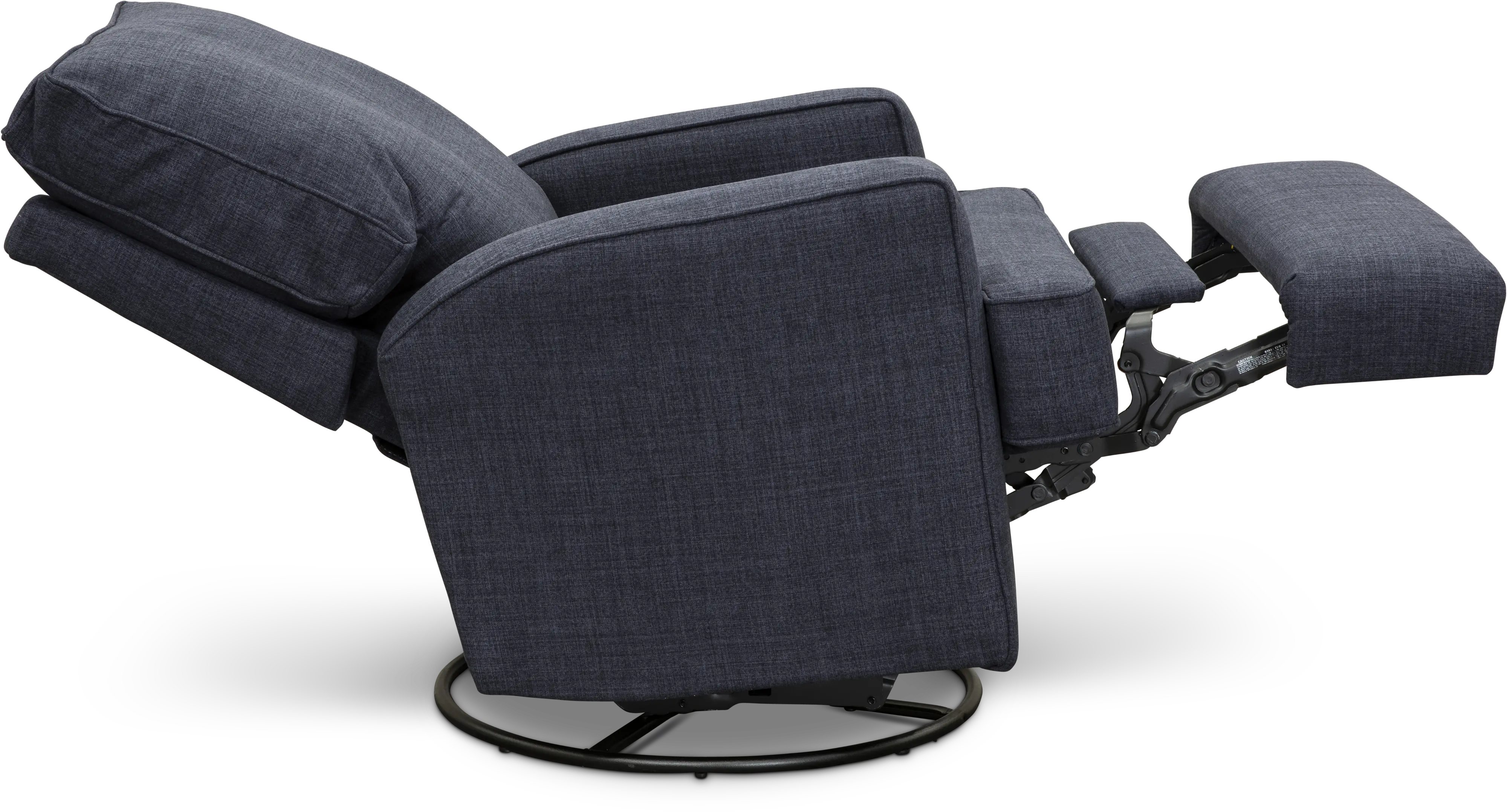 Kersey Navy Blue Power Swivel Glider Recliner