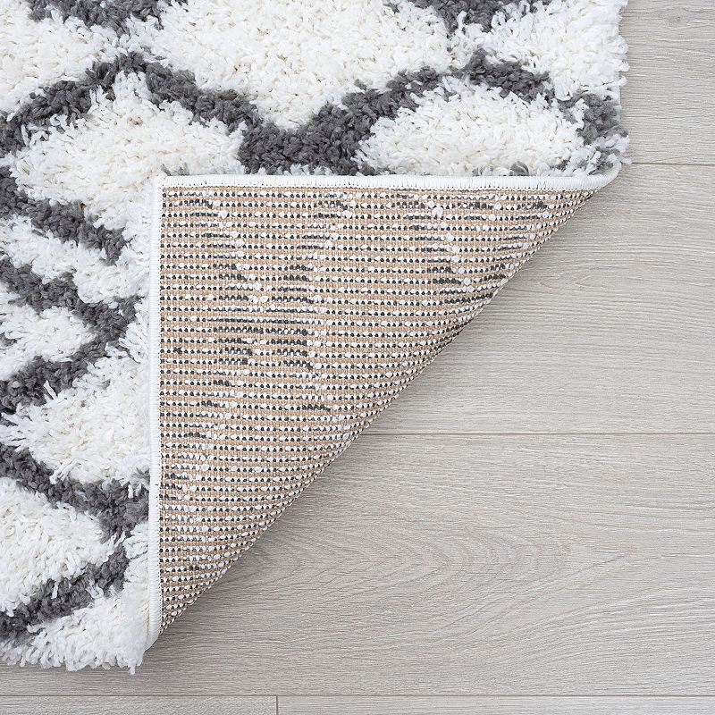 KHL Rugs Tania Contemporary Geometric Shag Area Rug