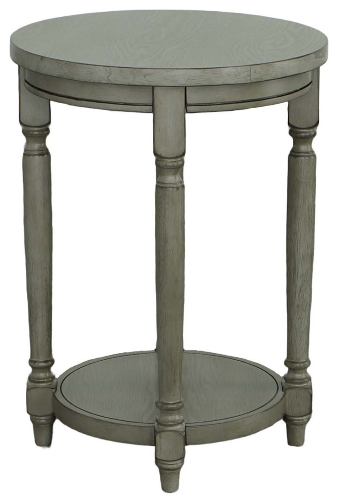 Ella Side Table With USB Port  Ash Gray   Transitional   Side Tables And End Tables   by Progressive Furniture  Houzz