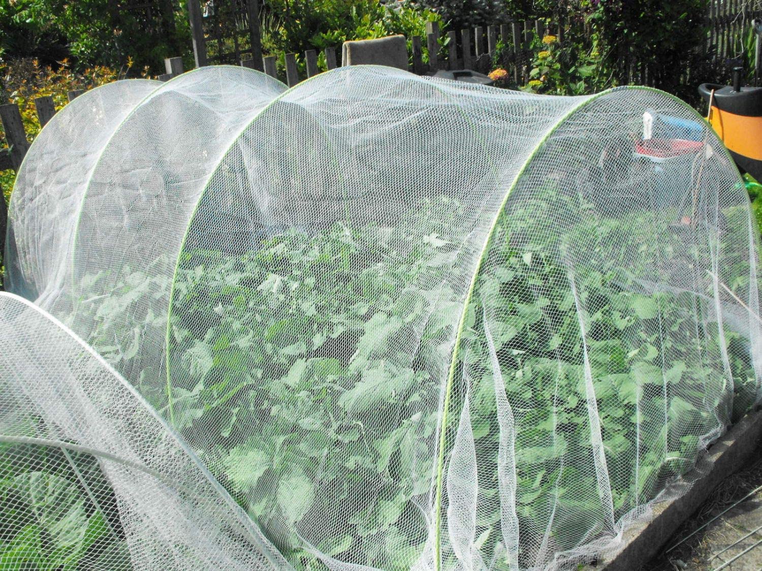 Agfabric Garden Netting Mesh Fabric Net Screen for Protecting Plants Vegetables Flowers Fruits, 6.5' x 10', 2 Pack