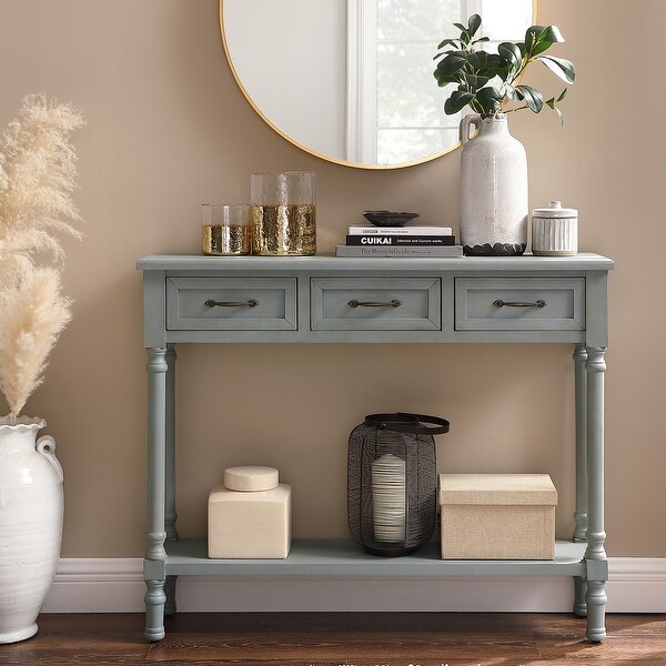 Art Leon Distressed Entryway Console Table