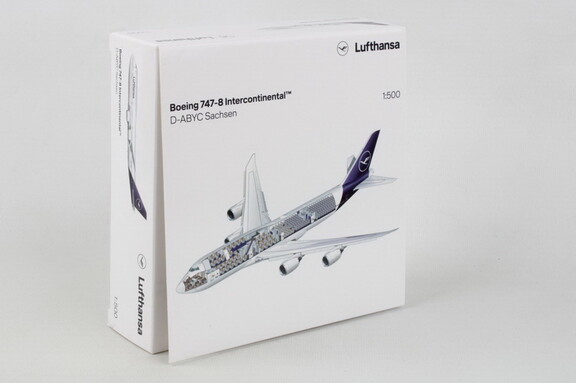 Herpa HE531283 001 Lufthansa 747 8 1/500