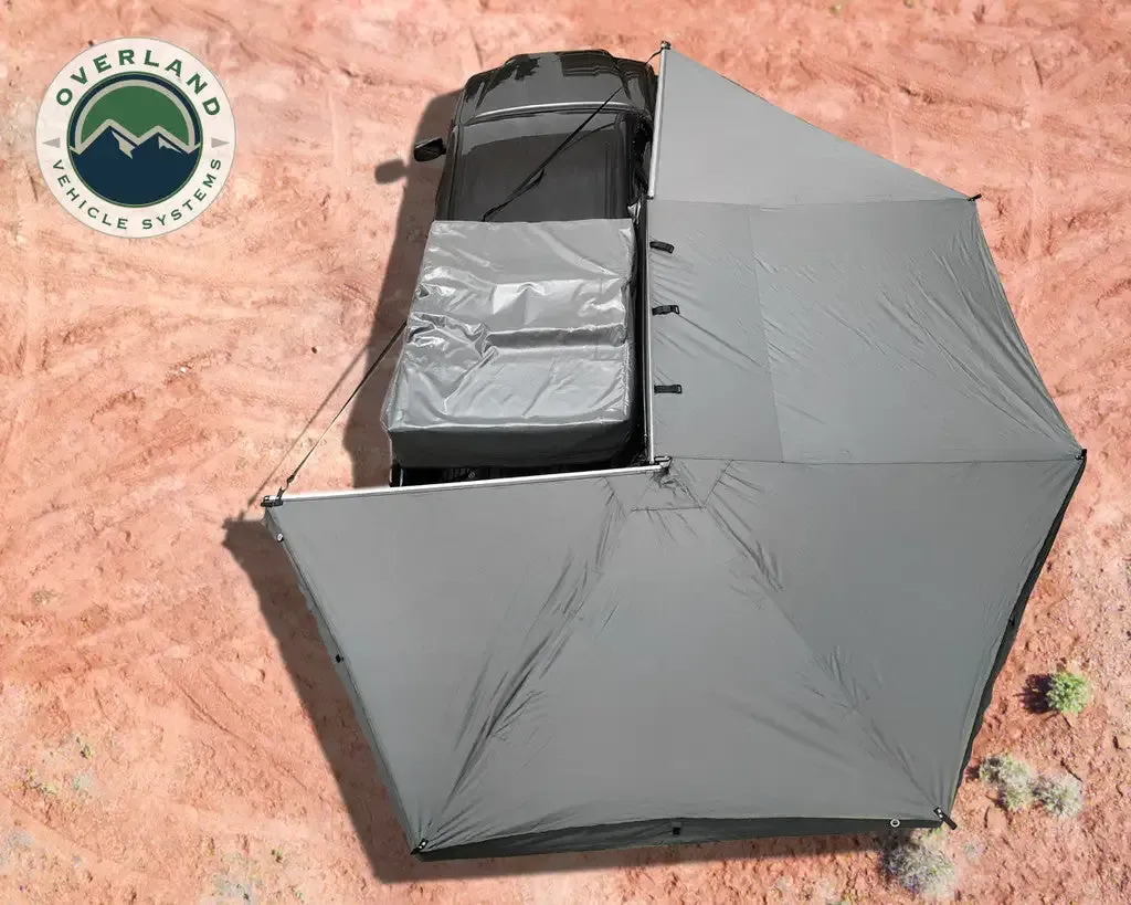 Awning 270 Dark Gray Cover With Black Transit Cover & Brackets for Passengar Side