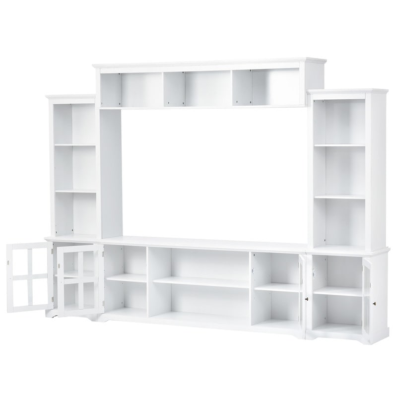 Modern Entertainment Wall Unit  TV Console Table for TVs Up to 70\