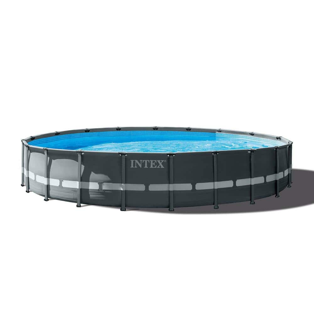 Intex 20 ft. x 48 in. Ultra XTR Frame Round Swimming Pool Set with Sand Filter Pump 26333EH