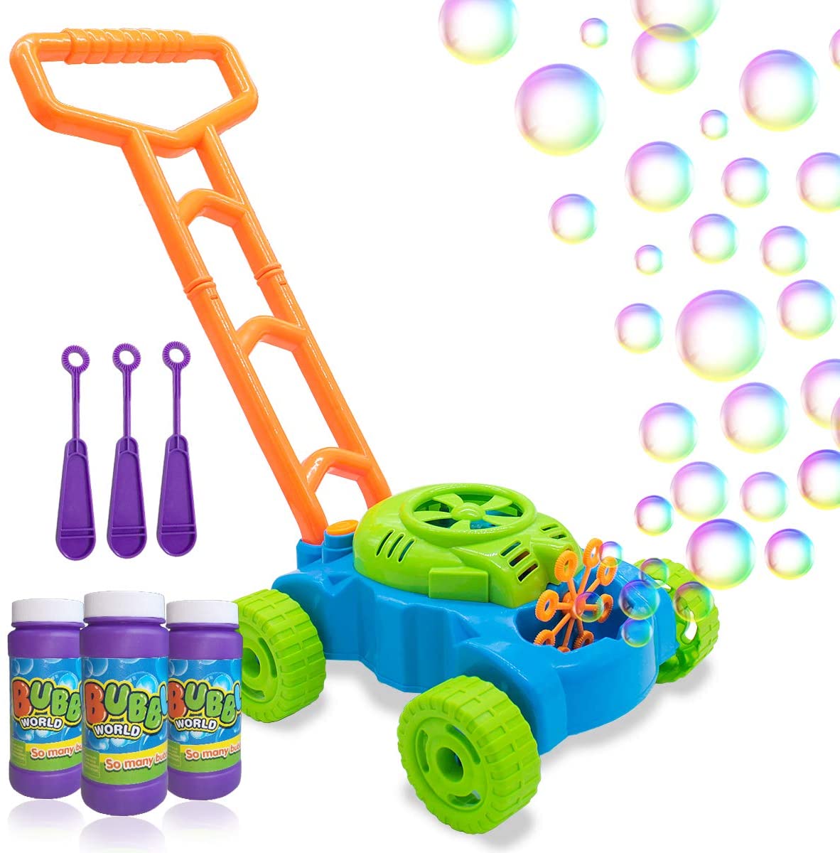 Lydaz Bubble Mower for Toddlers Outdoor Push Toys