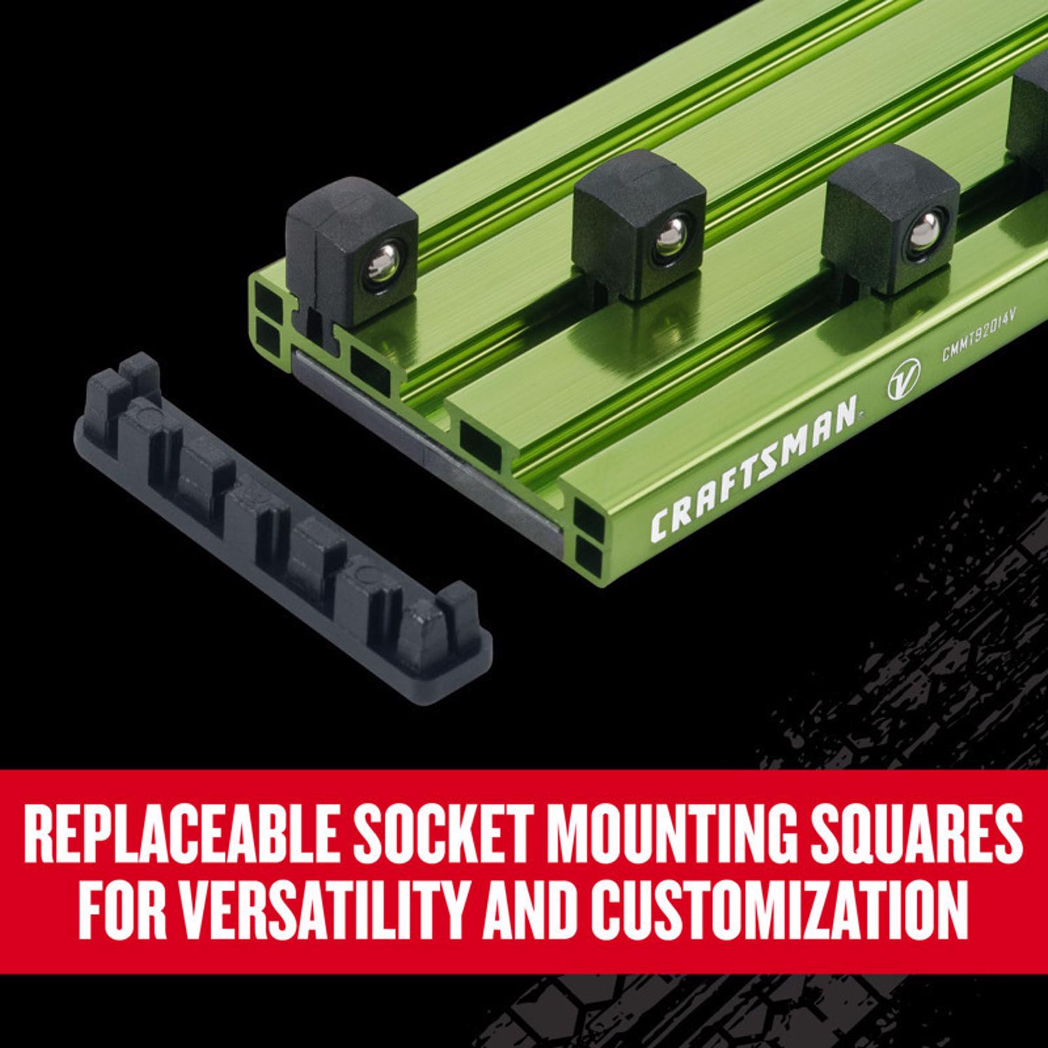 Craftsman V-Series Magnetic Socket Rail Set 3 pc