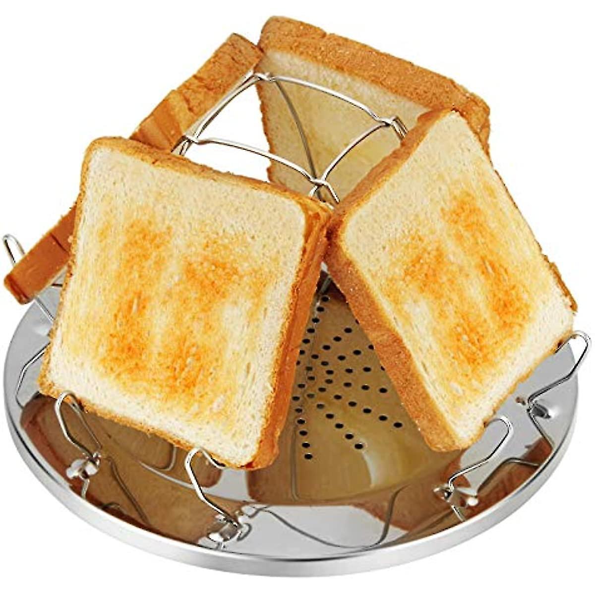 Camping Toaster  Campervan Toaster  Toast Stand  Toast Rack 4 Slice  Camping Toast Rack  Toast Bread Holder Cooling Grid Bread Rack Bread Toast Foldab