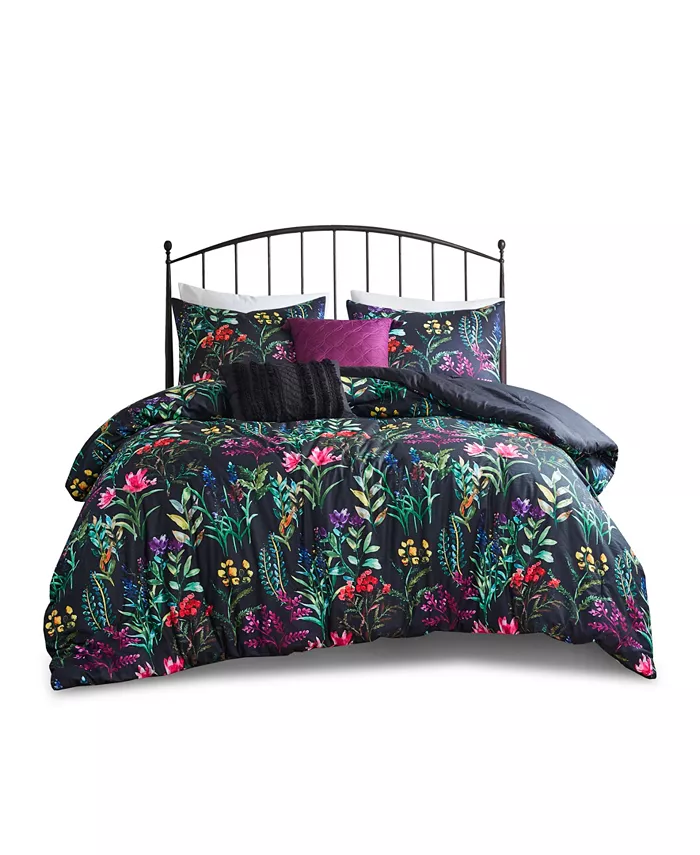 Madison Park Tasha Floral 5-Pc. Comforter Set， Full Queen