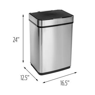 Honey-Can-Do 13 Gal. Stainless Steel Touchless Sensor Trash Can TRS-08414