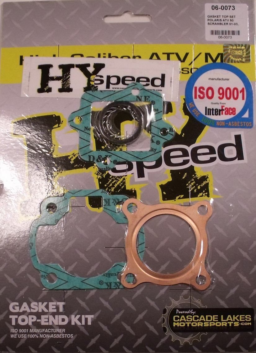 HYspeed Top End Head Gasket Kit Set Polaris Predator 50 04-06 Scrambler 01-03