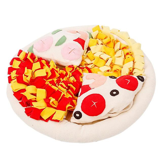 Round pizza dog snuffle mat