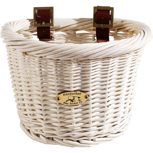 Nantucket Bicycle Basket Co. Cruiser (Child D-Shape， White)