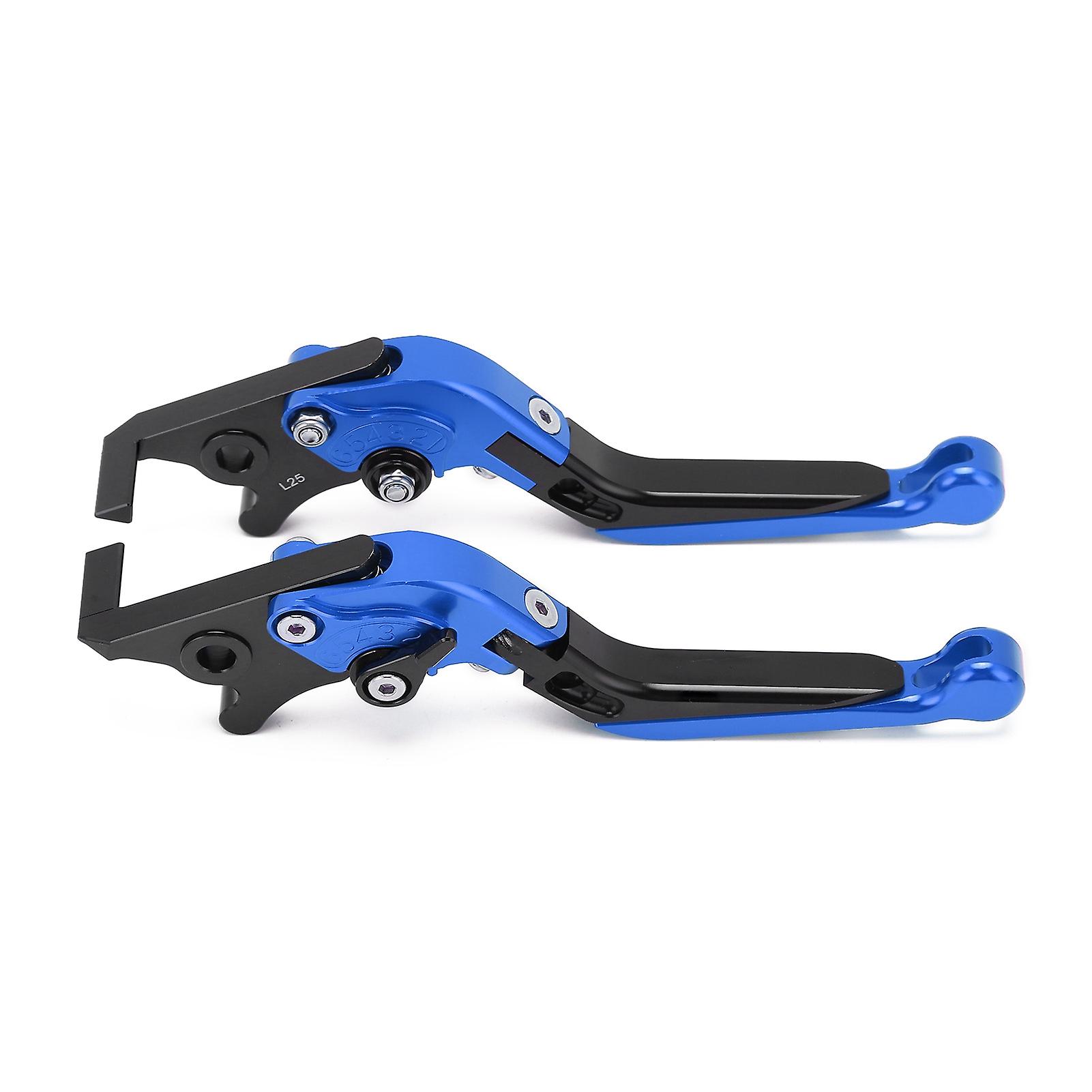 2 Pcs Motorcycle Left Right Brake Levers Motorcycle Modification Accessories Pit Dirt Motocross Parts Replacement For Yamaha Nmax 155 20152021blue