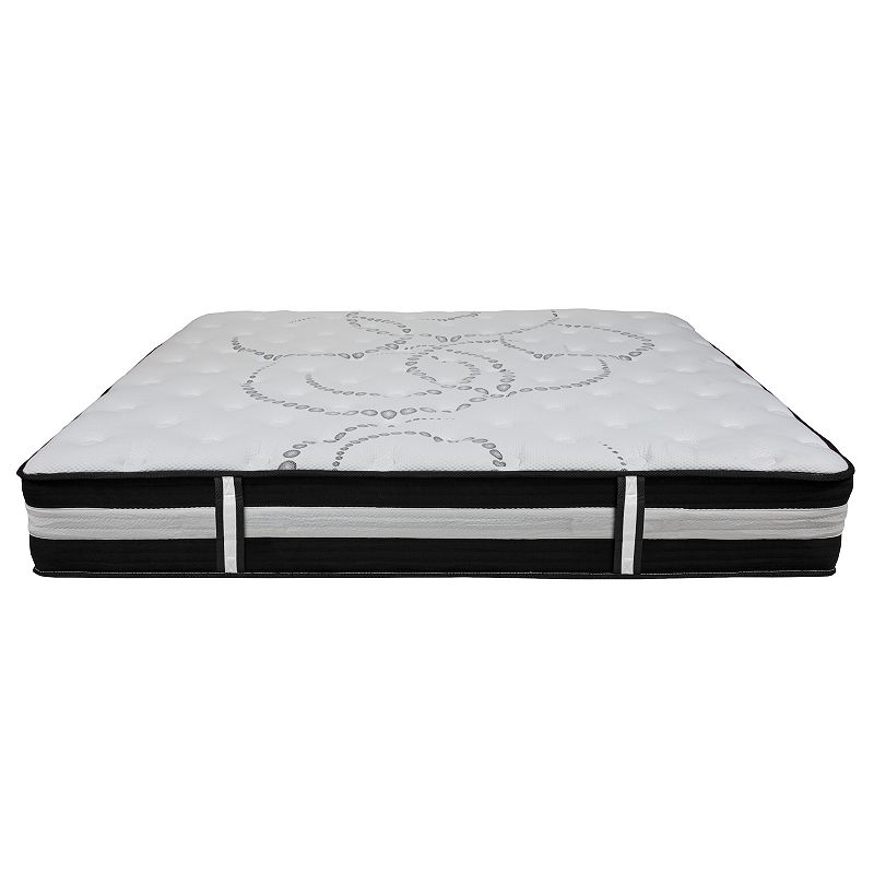 Emma and Oliver 12 Inch CertiPUR-US Certified Hybrid Pocket Spring Mattress