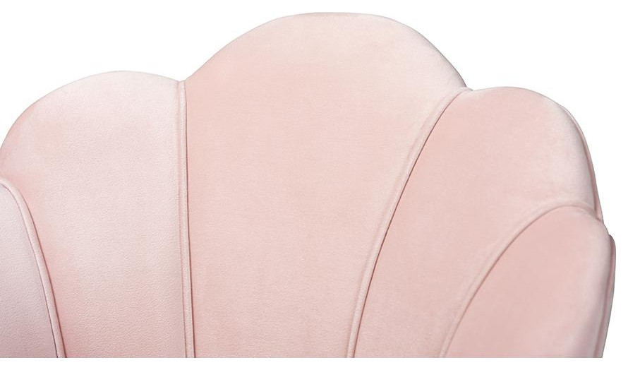 Baxton Studio Cinzia Glam and Luxe Light Pink Velvet Fabric Upholstered Gold...   Midcentury   Armchairs And Accent Chairs   by HedgeApple  Houzz