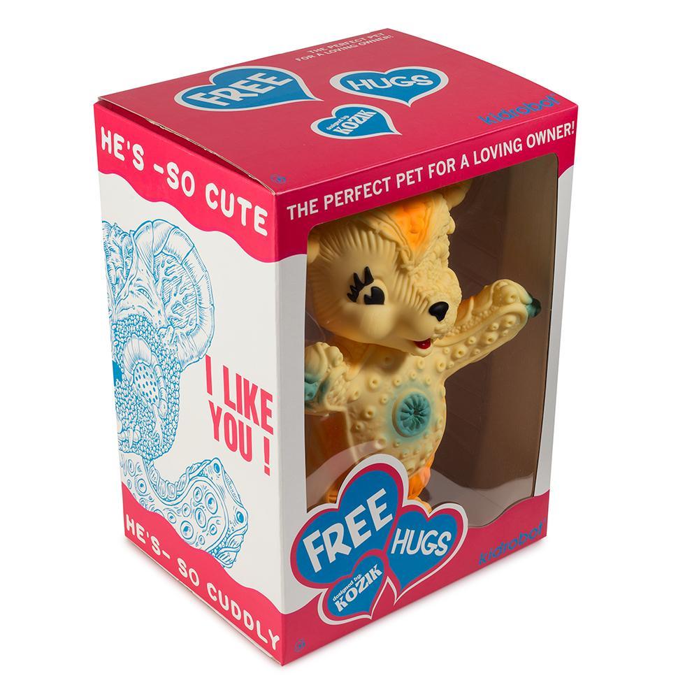 Free Hugs Bear Art Figure by Frank Kozik - Orange Edition - Limited to 500