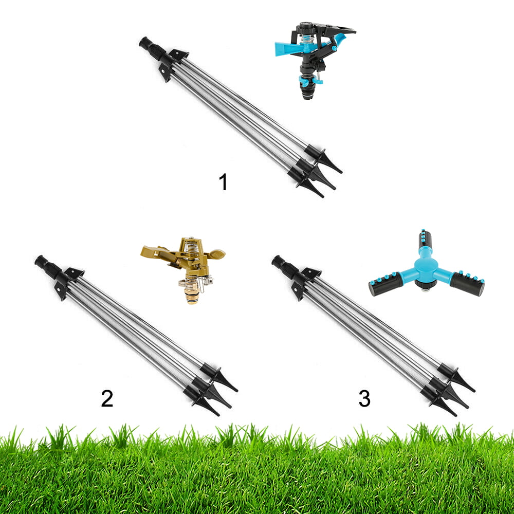 HOTBEST Adjustable Sprinkler Tripod Stainless Steel Water Irrigation Tool Plastic Sprinkler Auto System Garden Lawn Supplies