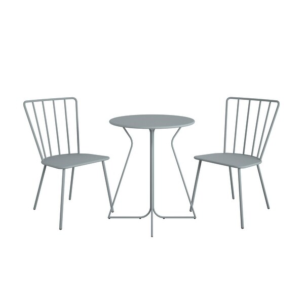 The Novogratz Poolside Gossip Collection Heidi Outdoor/Indoor 3 Piece Bistro Set