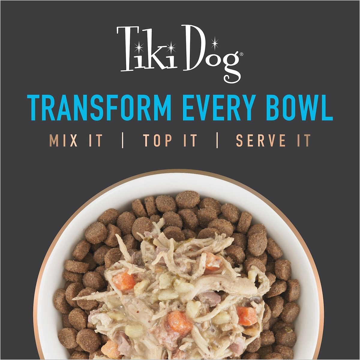 Tiki Dog Taste of Asia Chicken and Snow Peas Stir Fry Recipe in Broth Gluten-Free Wet Dog Food， 3-oz cup， case of 4