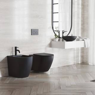 Swiss Madison St. Tropez Elongated Bidet in Matte Black SM-BD227MB