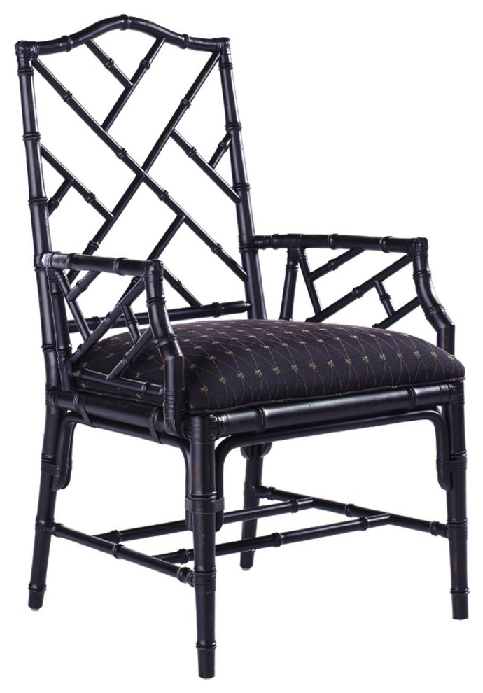 Emma Mason Signature Wintervale Arm Chair in Noche (Set of 2)   Asian   Dining Chairs   by Emma Mason  Houzz