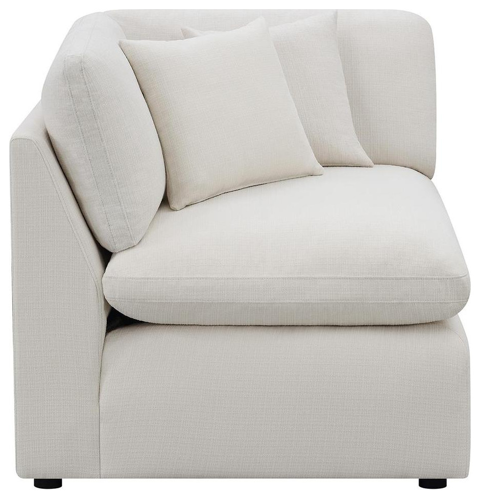 Hobson Cushion Back Corner Off White   Contemporary   Sofas   by BisonOffice  Houzz