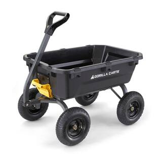 GORILLA CARTS 7 cu. ft. Poly Yard Dump Cart GCG-7