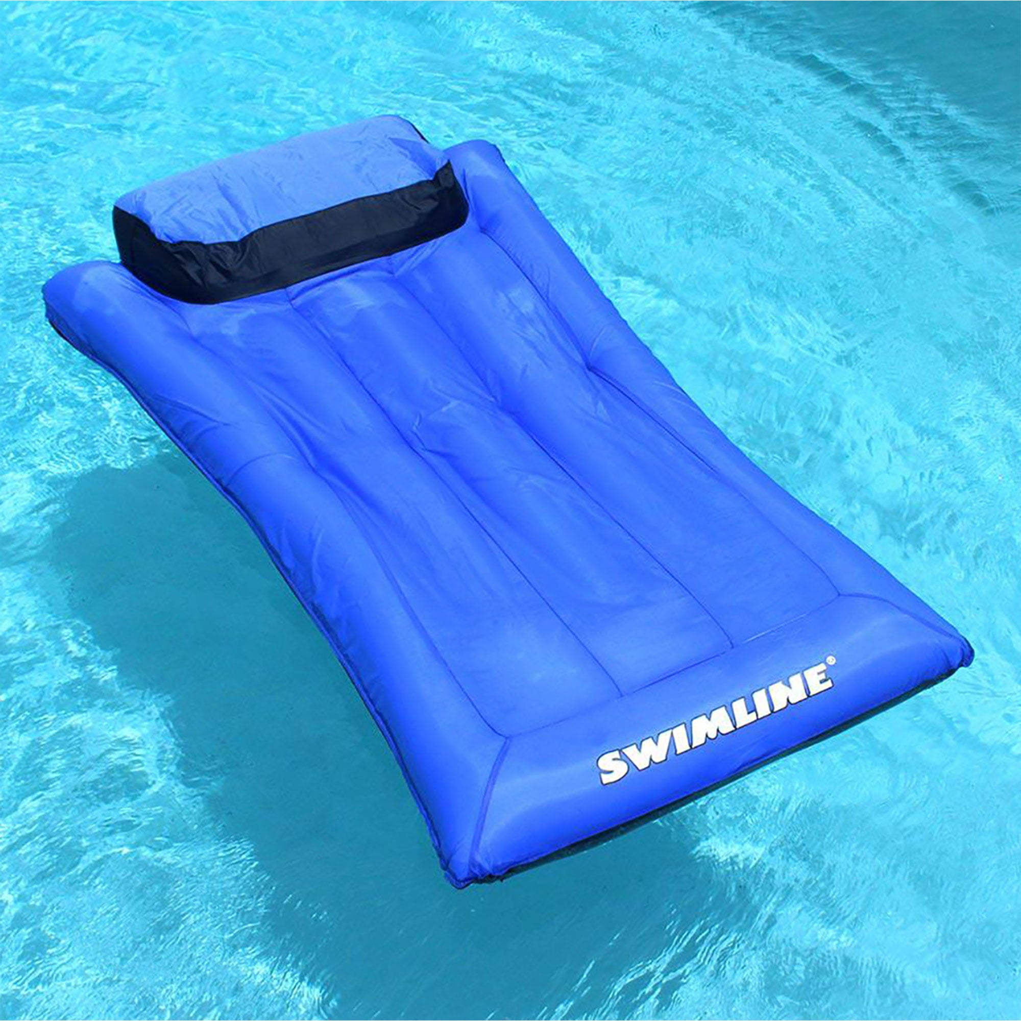 New Swimline 9057 Swimming Pool Inflatable Fabric Covered Air Mattress Oversized