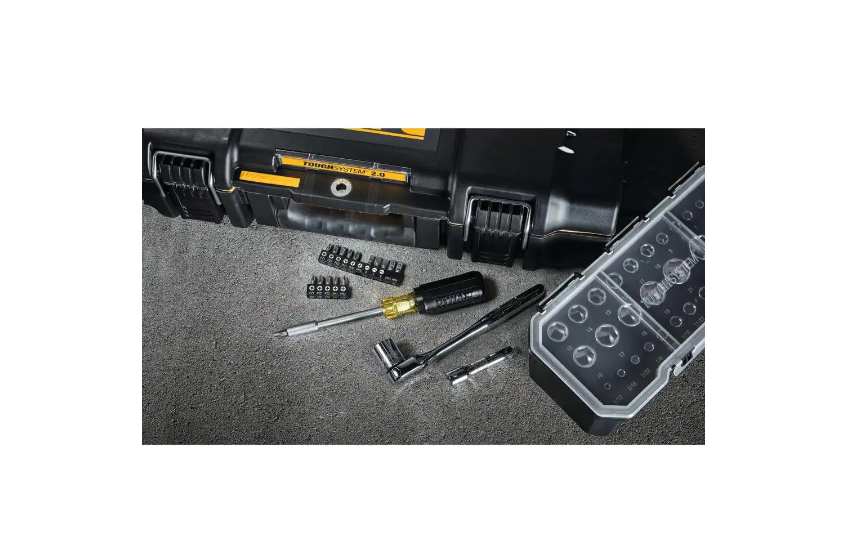 DEWALT DWMT45153 TOUGHSYSTEM 2.0 3/8 in. Drive Mechanics Tool Set (53-Piece)