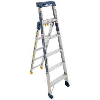 Werner LEANSAFE X3 Aluminum 3-in-1 Multi-Position Ladder ALDP376