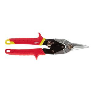 MW Straight-Cut Offset Aviation Snip (3-Pack) with Screwdriver Set (8-Piece) 48-22-4533-48-22-2718