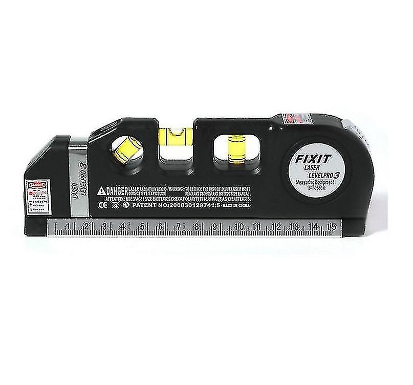 Laser Level Ruler Spirit Level Line Measurement Tool Infrared Ruler