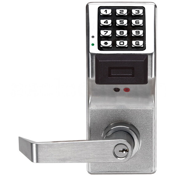 Alarm Lock PDL3000 US26D Pushbutton Cylindrical Do...